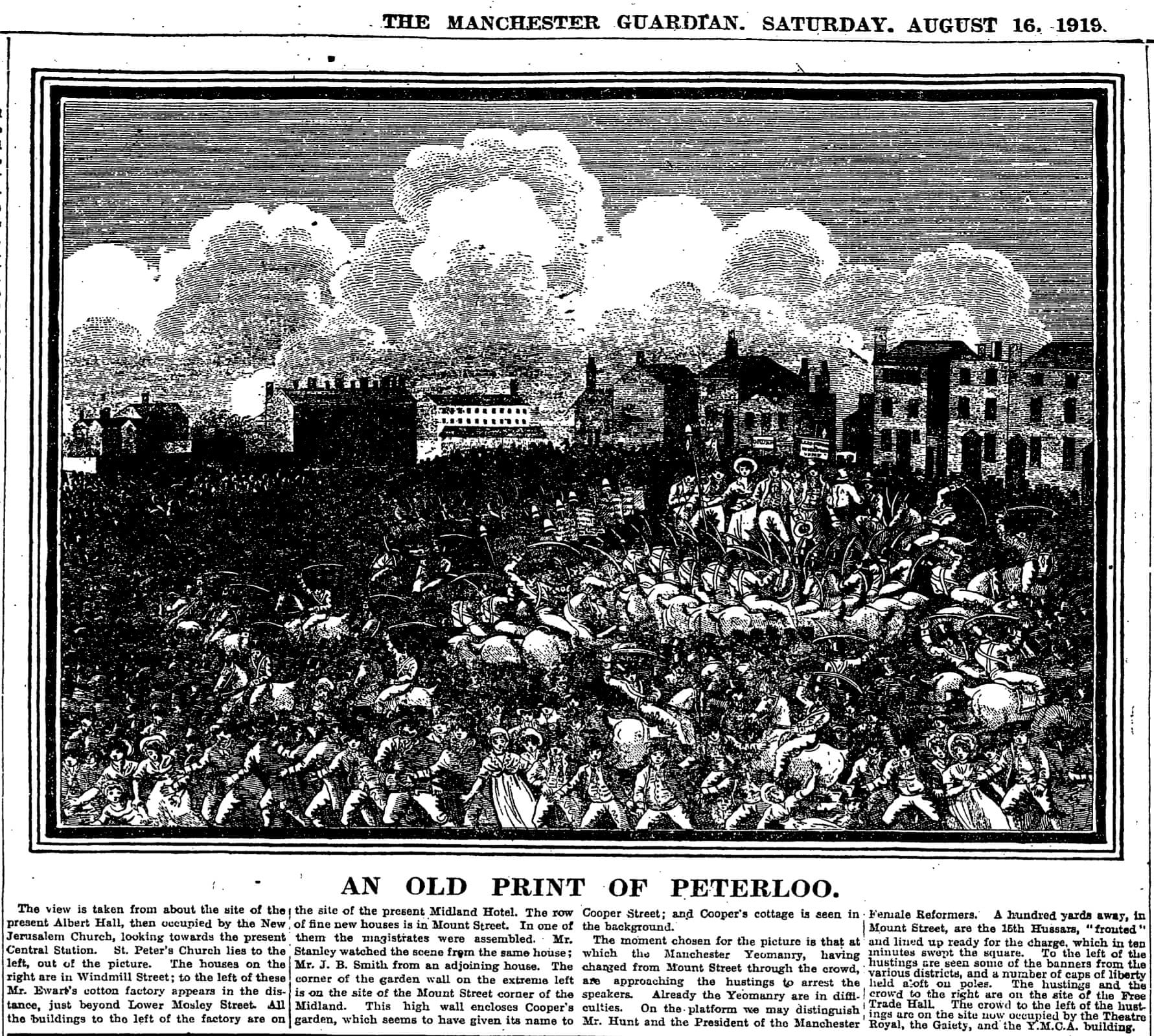 Manchester, 1919: The centenary of Peterloo and the unfulfilled promise ...